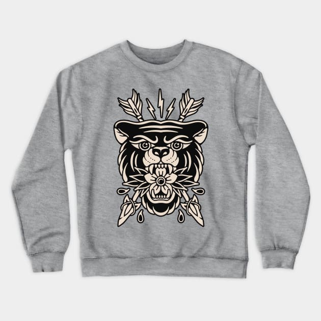 Traditional bear tattoo Crewneck Sweatshirt by Inkshit13